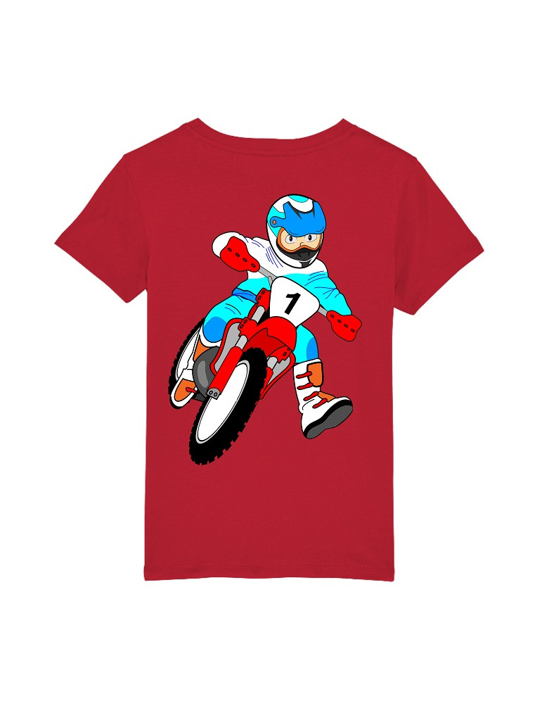 Tee Shirt Enfant Bébé Motard Mini Creator Motocross Bio