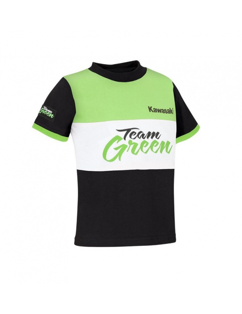 T-Shirt Enfant Team Green Moto Kawasaki