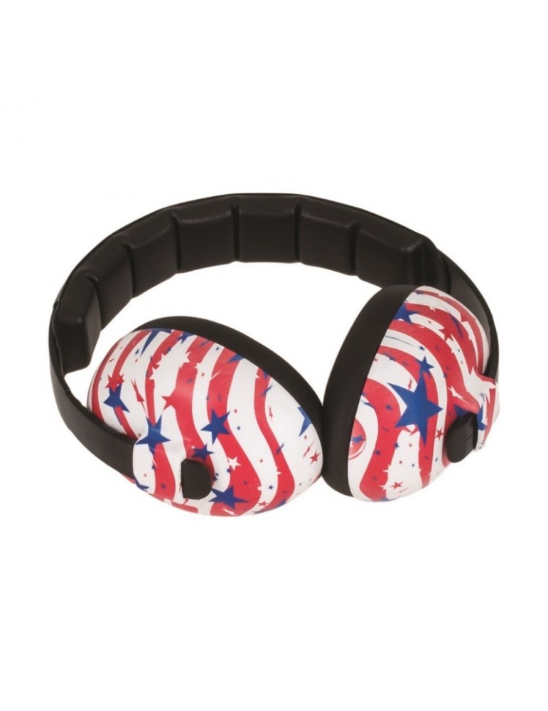 Casque Anti Bruit Babybanz Stars And Stripes Bebe 0 2 Ans