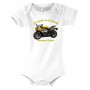 Body Bébé Je Roule En Yamaha - Bébé Motard - blanc - Face